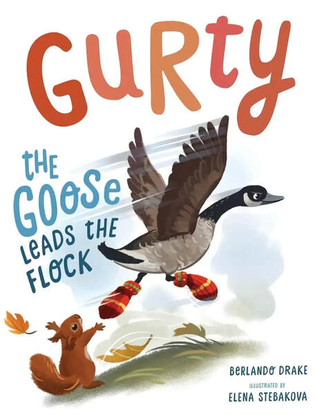 Gurty the Goose leads the Flock